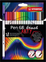 Caneta Stabilo ARTY Pen 68 Brush 18 cores Aquarelável