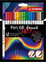 Caneta Stabilo Arty Pen 68 Brush 18 Cores Aquarelável