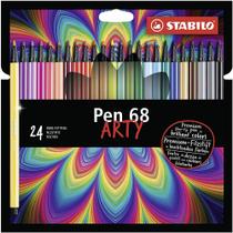 Caneta Stabilo Pen 68 Arty com 24 Cores Stabilo 76.5100
