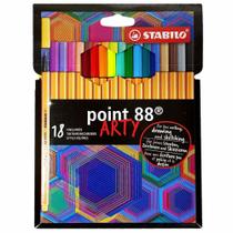 Caneta Stabilo Point 88 Arty 0.4mm 18 Unidades