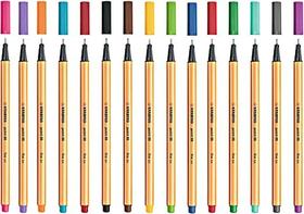 Caneta stabilo point azul glacial 88