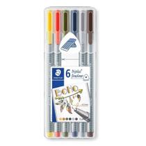 Caneta Staedtler Triplus Fineliner Boho - 6 Cores