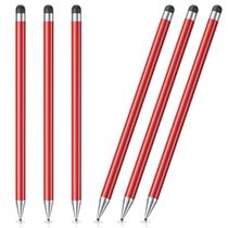 Caneta Stylus GCHMDE 6 Peças 2 em 1 de Alta Precisão Vermelha Caneta Stylus GCHMDE 6 Peças 2 em 1 de Alta Precisão Vermelha