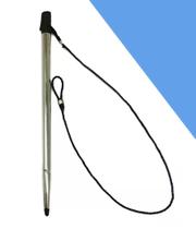 Caneta Stylus Metálica para Coletores de Dados com Tela Resistiva - com corda 20cm Caneta Stylus Metálica para Coletores de Dados com Tela Resistiva - com corda 20cm