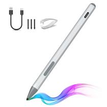 Caneta Stylus SSSGRGB MPP 2.0 Inclinação 4096 Níveis de Pressão Prata Caneta Stylus SSSGRGB MPP 2.0 Inclinação 4096 Níveis de Pressão Prata