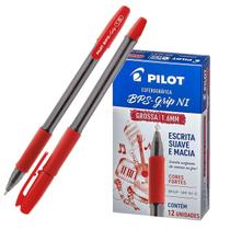 Caneta Super Grip 1.6mm Bpgp-10r-G Pilot 12 Unidades