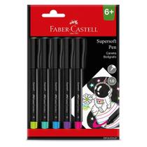 Caneta Supersoft Faber Castell Pen Ponta Porosa 5 Unidades Caneta Supersoft Faber Castell Pen Ponta Porosa 5 Unidades
