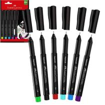 Caneta Supersoft Pen 1.0mm Ponta Media 5 Cores Faber Castell