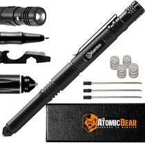 Caneta tática The Atomic Bear MTP-6 com lanterna e ferramentas