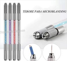 Caneta Tebore Cristal Para Micropigmentação Ponta Dupla Sobrancelha Profissional