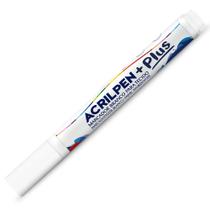 Caneta Tecido Acrilex Acrilpen Plus Branco Caneta Tecido Acrilex Acrilpen Plus Branco