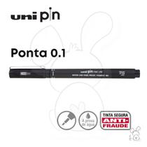 Caneta Técnica UNI-BALL UniPin Preta - Fine Line Nanquim Uniball