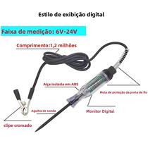 Caneta Testadora De Circuito Automotivo Com Visor Digital, Ferramenta De Diagnóstico De Tensão DC 6V