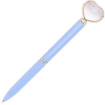 Caneta tinta Preta Coração Diamante Azul Candy Molin
