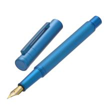 Caneta-tinteiro Asvine Blue Forest Extra Fine Nib com estojo