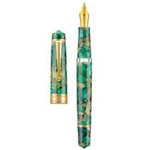 Caneta-tinteiro Asvine P20 Piston Filling Stub Nib 1,1 mm verde