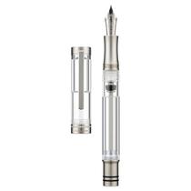 Caneta-tinteiro Asvine V200 Titanium com enchimento a vácuo Bock Nib