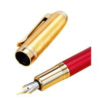 Caneta Tinteiro De Metal Luxuosa Jinhao 92 Com Tampa Ergonômica E Ponta Média Para Uso Em Escritório