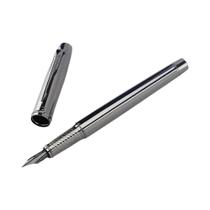 Caneta-tinteiro De Negócios Prata Cinza Média 0.5mm Ponta De Irídio De Alta Qualidade Para Escrita Caneta-tinteiro De Negócios Prata Cinza Média 0.5mm Ponta De Irídio De Alta Qualidade Para Escrita