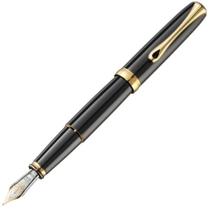 Caneta Tinteiro Diplomat Excellence A2 Black Lacquer Gt 14K