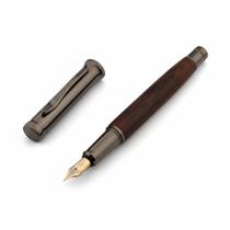 Caneta tinteiro em metal ponta pena 0,5mm presente luxo