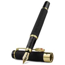 Caneta tinteiro executiva caligrafia ponta fina dragon 0,5mm