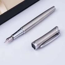 Caneta tinteiro executiva metal prata fina 0,5mm gn2703 luxo Caneta tinteiro executiva metal prata fina 0,5mm gn2703 luxo