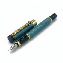 Caneta Tinteiro Executiva Ponta Pena Brilhante Verde 0,5Mm