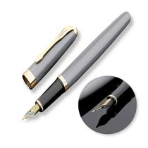 Caneta Tinteiro Executiva Premium Pena Ponta Reta Fine Nib Luxo Ouro Escritório