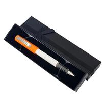 Caneta Tinteiro Jinhao Laranja Com Estojo De Presente