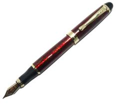 Caneta Tinteiro Jinhao X450 Vermelho Marmorizado Gt