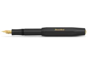 Caneta-tinteiro Kaweco CLASSIC SPORT preta com ponta banhada a ouro Caneta-tinteiro Kaweco CLASSIC SPORT preta com ponta banhada a ouro