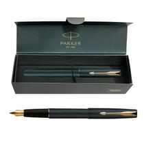 Caneta-tinteiro Parker Frontier Matte Black GT - ponta fina