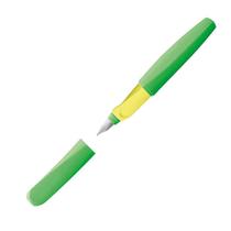 Caneta Tinteiro Pelikan Twist Ponta M Neon Green