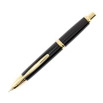 Caneta-tinteiro PILOT Vanishing Point Collection preta com ouro