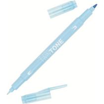 Caneta Tombow Twin Tone Dual Tip Azul Céu