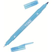 Caneta Tombow Twin Tone Dual Tip Azul Claro