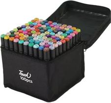 Caneta touch colorida 100 cores