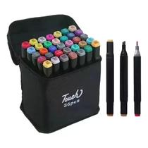 Caneta Touch com 36 Cores Ponta Dupla