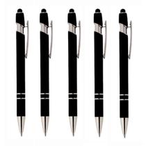Caneta Touch Metálica Kit Com 5 Unidades Esferográfica-Luxo