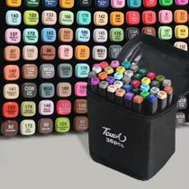 Caneta Touch Ponta Dupla Estojo Com 36 Cores