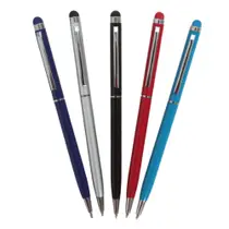 Caneta Touch Screen Com Ponta Esferográfica Tinta Azul Caneta Touch Screen Com Ponta Esferográfica Tinta Azul