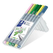 Caneta Triplus Fineliner 0.3mm Botanical STAEDTLER 6 cores