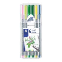 Caneta Triplus Fineliner Staedtler Botanical 6 Cores