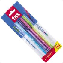 Caneta Tris Esferográfica Slide Fashion 1.0mm Com 4 unidades Ref. 672526 Caneta Tris Esferográfica Slide Fashion 1.0mm Com 4 unidades Ref. 672526