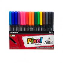 Caneta Ultrafine Pixel Fineliner Sortido com 16 Cores