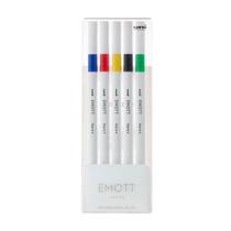 Caneta Uni-Ball Emott Ever Fine 0.4mm 5 Cores Vivid Color