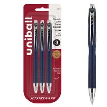 Caneta Uni-Ball Jetstream RT preta Fine Point de 0,7 mm - pacote com 3 Caneta Uni-Ball Jetstream RT preta Fine Point de 0,7 mm - pacote com 3