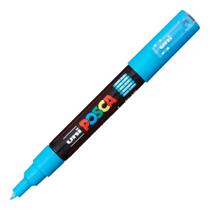 Caneta Uni Posca Pc 1m Azul Claro Uniball Caneta Uni Posca Pc 1m Azul Claro Uniball