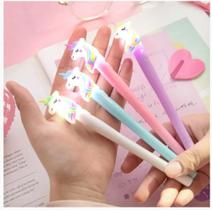 Caneta Unicórnio com Led Lançamento